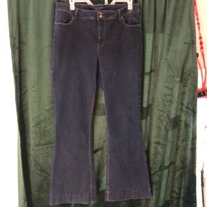 Dark wash Maurice’s boot cut jeans